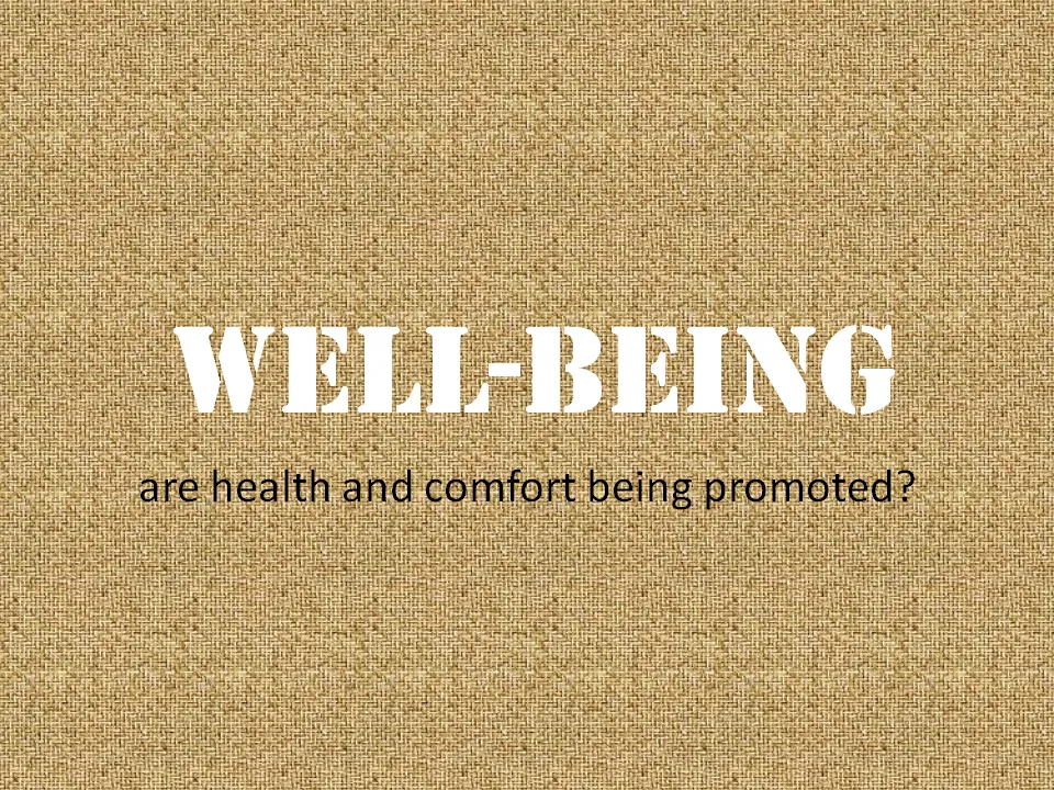 Well-being