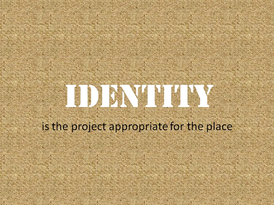 Identity