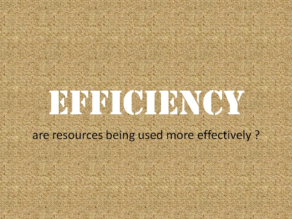 Efficiency